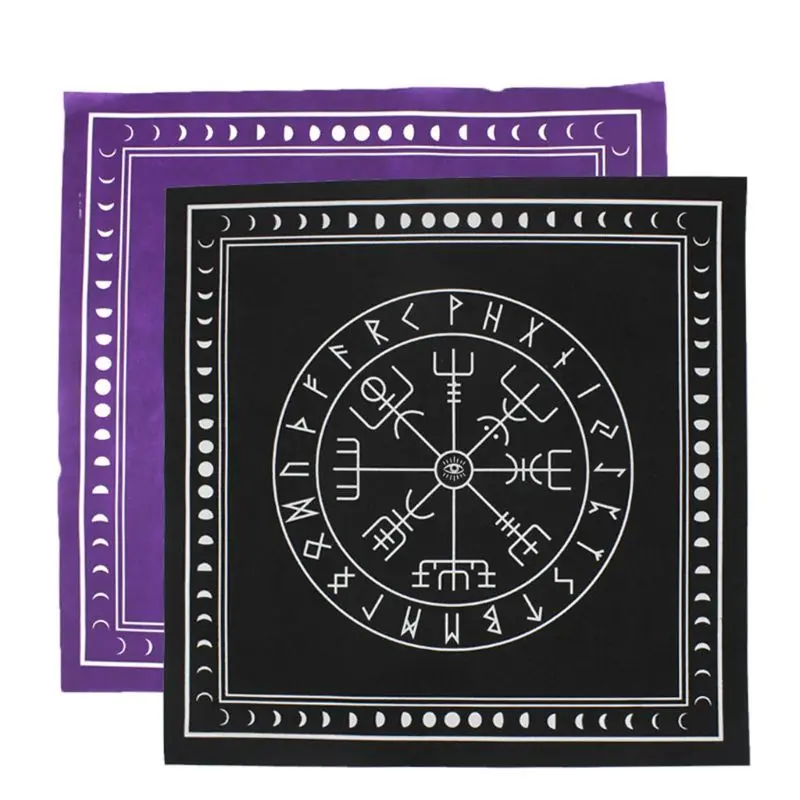 50*50cm Não-tecido de Tarô Toalha de mesa Rune Adivinhação Altar Patch de Tarô Tampa de Tabela Para Magos Diário de Jogos de Tabuleiro Imagem 0