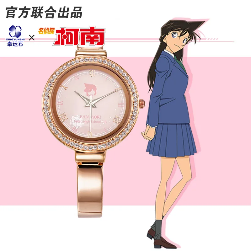 [Detective Conan] Relógio De Quartzo Relógios Casal De Anime Mangá Papel Correu Shinichi Akai Shuuichi Garoto Ai Haibara Sherry Para A Menina Imagem 2