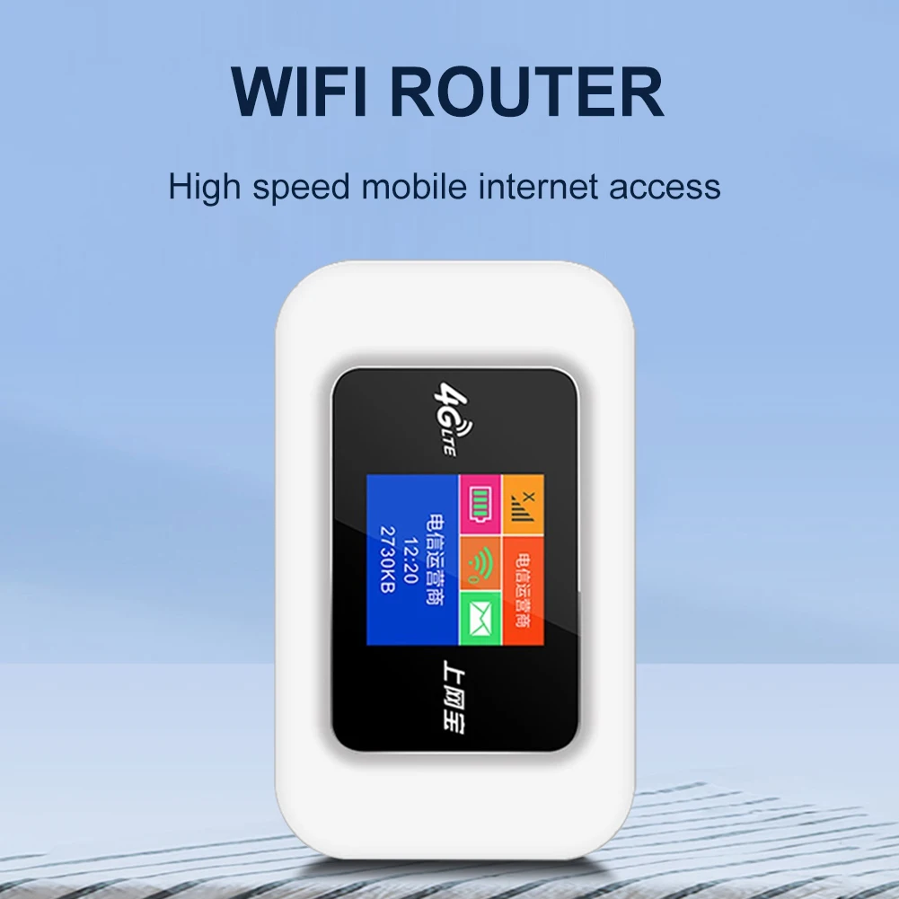 4G WiFi Router Modem LTE 150Mbps Wireless Roteador 2500mAh Bolso MIFI Hotspot Indicador do LCD Display com Slot para Cartão SIM Repetidor Imagem 3