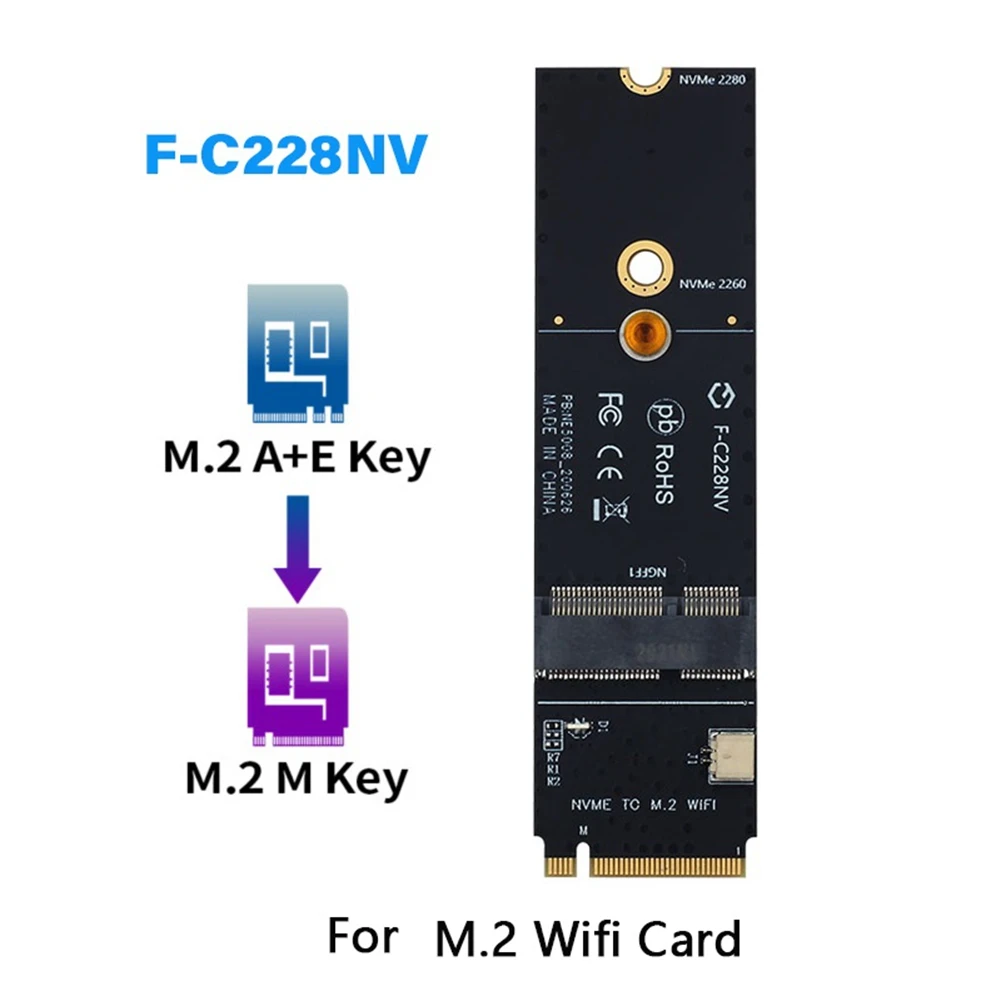 5374Mbps wi-Fi 6E AX210 2,4 G/5Ghz/6Ghz para Bluetooth 5.2 A Tecla M NVMe SSD Porta de Rede Wlan Adaptador de wi-Fi Imagem 3