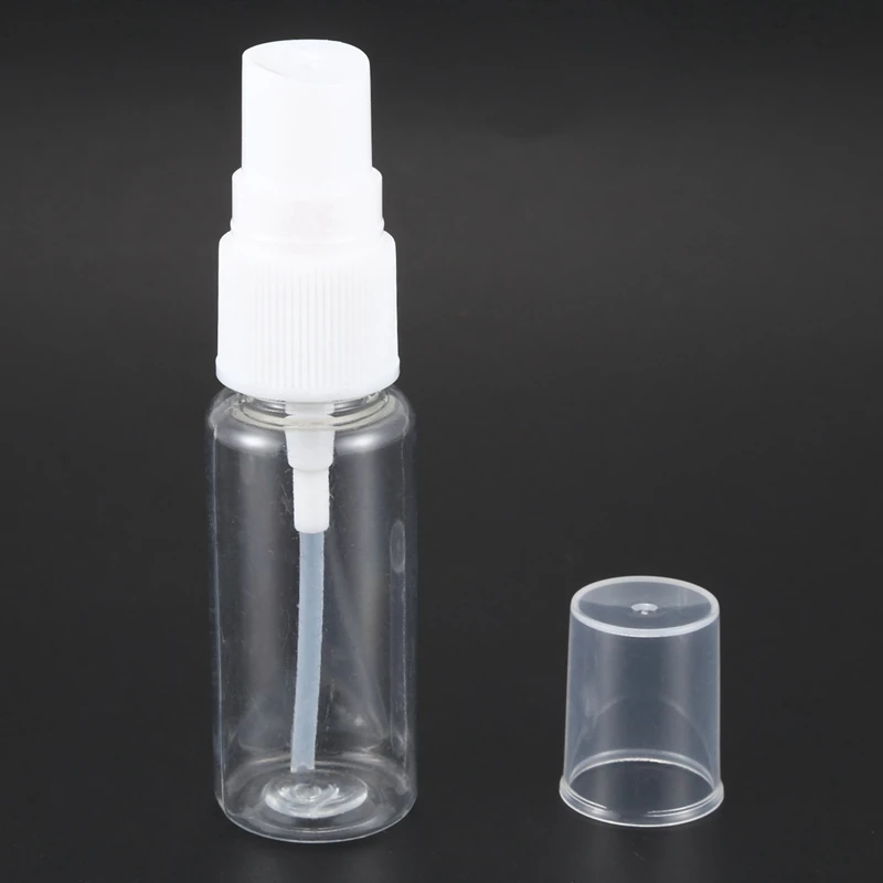 250-Embalagem Vazia de Plástico transparente Névoa Fina de Frascos de Spray Com Microfibra Pano de Limpeza, 20Ml Reutilizável Recipiente Perfeito Imagem 4