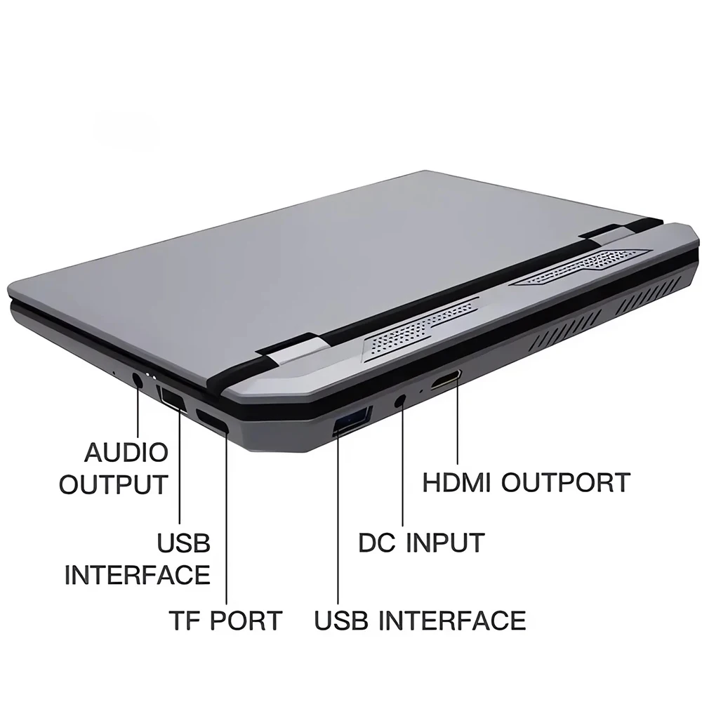 7 Polegadas de Bolso Portátil 12G de memória RAM 1TB de SSD, Tela de Toque Intel J4105 Notebook do Windows 10 Portátil Mini PC Portátil Microcomputador Webcam Imagem 4