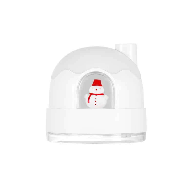 Umidificador de vapor frio Bonito Iglu forma Com a Luz da Noite Recarregável/USB Portátil Humidificador do Ar Para o Quarto de Casa de Presente de Natal Imagem 4
