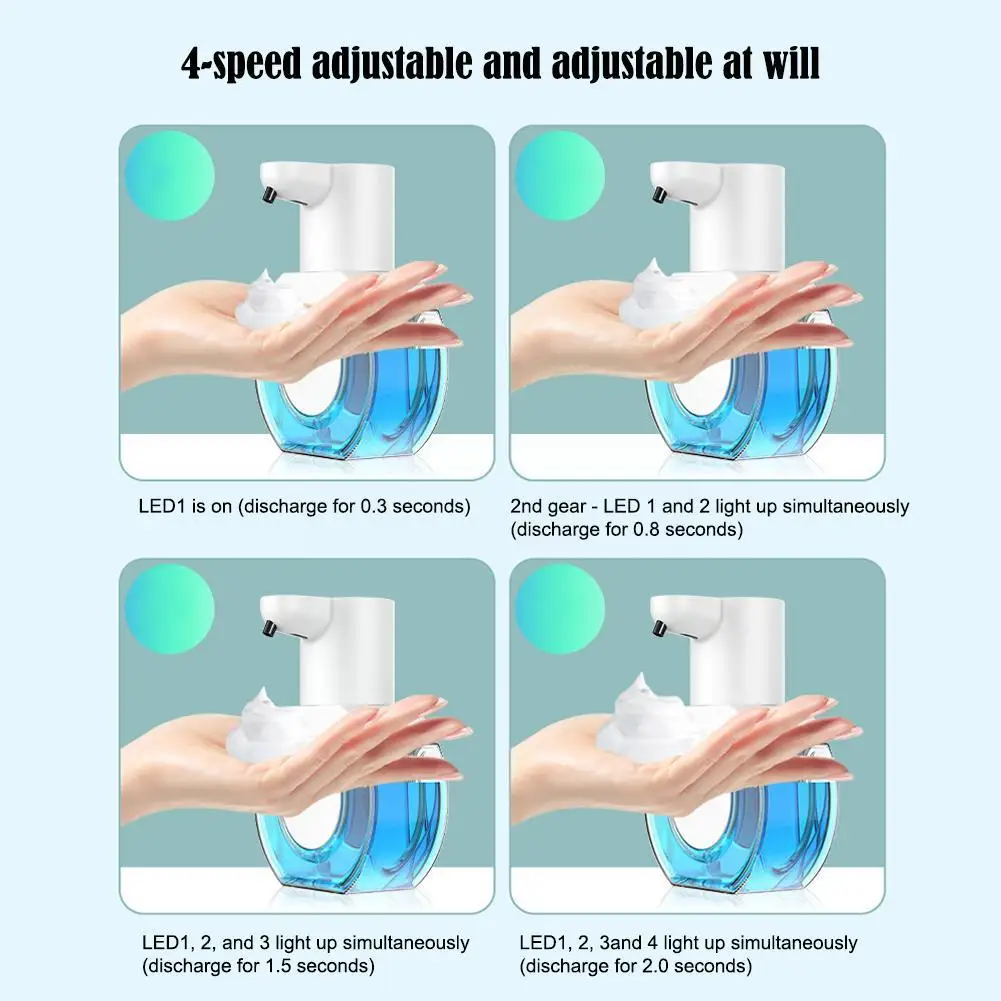 Detecção automática de Dispensador de Sabão Inteligente Gel Espuma 420ML Sensor Montado Máquina de lavar de Parede de Mão de Infravermelhos de Lavar Cozinha Espuma M5M8 Imagem 5