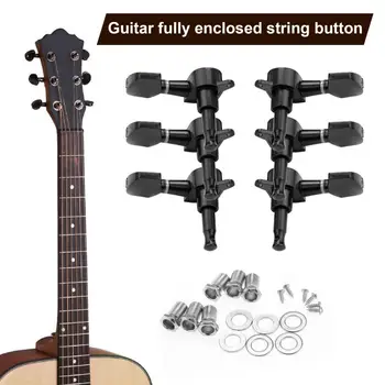 1 Conjunto de Afinador de Guitarra Pinos de Metal de Alta Qualidade de Alta Estabilidade para Instrumento de Guitarra Seqüência de Pinos de Guitarra Peg