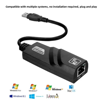 1000Mbps USB3.0 Fio USB Para Rj45 Lan Ethernet Adaptador de Placa de Rede para PC Portátil