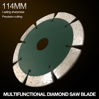 114mm Dividir Dente Segmentada em Forma de Diamante Viu a Lâmina de Rocha Vulcânica de Corte Lâmina de Corte para Concreto / Pedra / Alvenaria de Tijolo