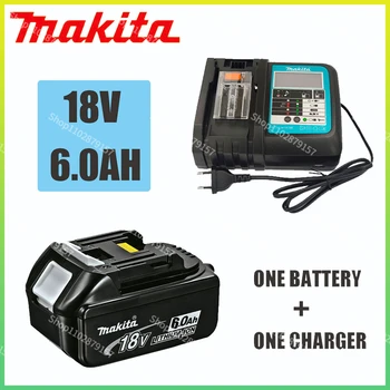 18V 6.0 Ah Makita Original Com LED substituição de íons de lítio LXT BL1860B BL1860 BL1850 Makita recarregáveis ferramenta de energia bateria de 6000