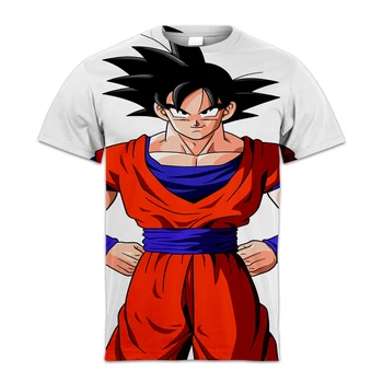 2023 Verão Novo Dia Dragon Ball 3d Impresso T-Shirt Superior Criativo masculina de Manga Curta Casual Homens E Mulheres Com O Mesmo Estilo