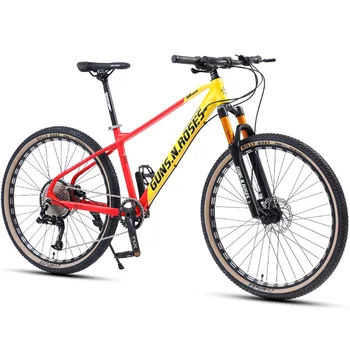 27.5 polegadas mountain bike de alumínio liga de adultos duplo disco de óleo de freio de bicicleta masculino e feminino em liga de magnésio garfo dianteiro 12 velocidade