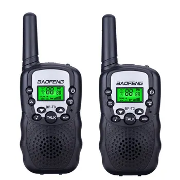 2Pcs Baofeng BF-T3 UHF462-467MHz 8 Canais Portátil de Duas Vias 10 Tons de Chamada Rádio Transceptor para Crianças de Rádio Garoto Walkie Talkie