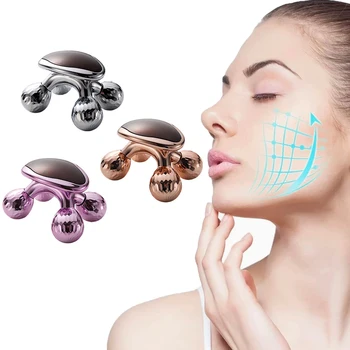 4D Rolo Rosto Massager do Massager Facial Ferramenta de Elevação da Pele que Aperta a Reduzir o Inchaço Anti-Rugas da Beleza do Rejuvenescimento da Saúde