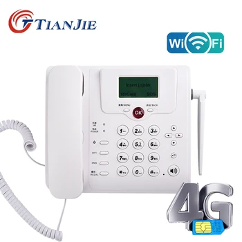 4G Wifi Router 3G/4G LTE GSM sem fio de Voz Fixa, Chamada de Telefone de suporte técnico Telefone Fixo Modem sem Fio wi-Fi Cobertura com Bateria