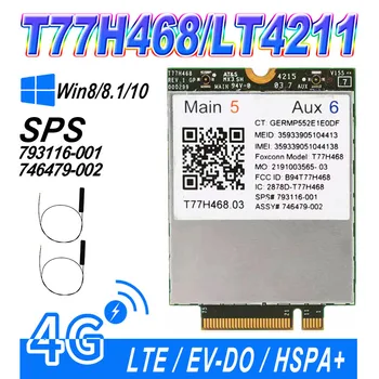 4G módulo para HP LT4211 LTE / EV-do / HSPA + PLACA SEgunda guerra mundial T77H468 gobi5000 m.2 Elitebook 820 840 850 g2 810 g3 z