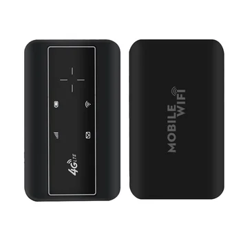 4G wi-Fi Portátil de Bolso Porta para Antena Externa CRC9 Hotspot Roteador sem Fio LTE Celular Desbloqueado com Slot para Cartão Sim Preto