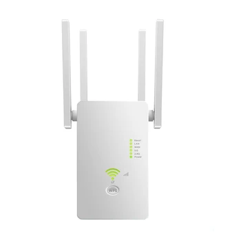5 ghz sem Fio wi-Fi Repeater 1200Mbps Roteador Wifi Booster 2.4 G Extender 5G Wi-Fi gratuito Amplificador de Sinal Repetidor Branco Plug UE