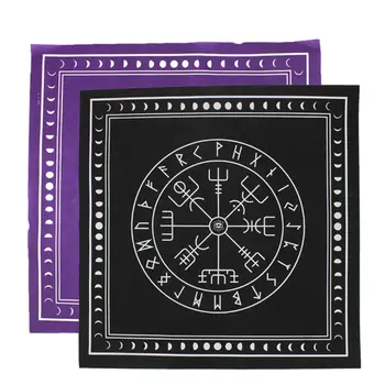 50*50cm Não-tecido de Tarô Toalha de mesa Rune Adivinhação Altar Patch de Tarô Tampa de Tabela Para Magos Diário de Jogos de Tabuleiro