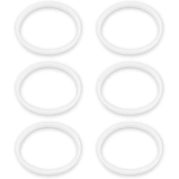 6 Pack de Juntas de Borracha de Substituição Selo Branco Anel para Ninja Juicer Blender Copos de Selos BL770 Pequeno