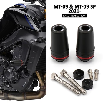 A nova Moto Acessórios de Alumínio+Quadro de Nylon de Acidente de Barras Caindo Protetor Para a Yamaha MT-MT 09 09 MT09 SP 2021 2022 2023