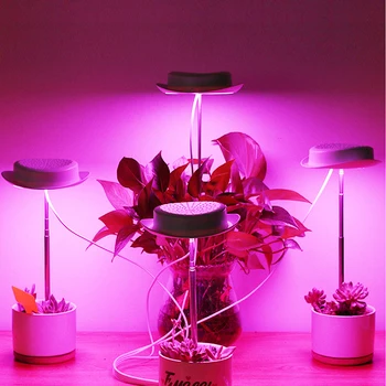 A planta Cresce de Luz de Espectro Completo de Dimmable do DIODO emissor de Crescimento da Lâmpada para o Interior da Planta, Altura Regulável Crescimento Luz Suculentas Hidroponia