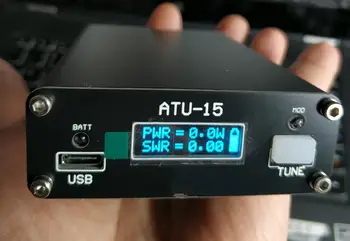 ATU15 1W-15W 1.8 - 30Mhz Mini QRP Rádio Automático Sintonizador de Antena Por N7ddc Versão 1.4 Com Indicador LED