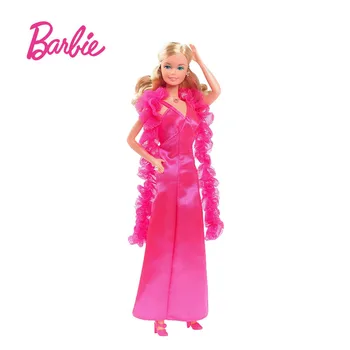 Barbie Novo Superstar Boneca Brinquedos de Coleção de Moda Clássico Re-Gravado Móveis de Bonecas de Meninas Presentes de Aniversário de Brinquedos para Crianças HBY11