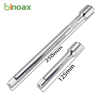 Binoax 1Pcs Longo da Barra de Extensão Conjunto de 125/250 mm 1/2 polegada de Catraca de Soquete Chaves de Mão Ferramenta Extensor