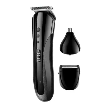 Cortar cabelo Aparador de Carregamento USB de Aço Carbono de Cabelo Corte de Cabelo Grooming Barbeiro Ferramenta Homens Presentes UE