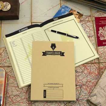 De luxo do Diário de viagem de riscos mapa de viagem feito à mão raspagem mapa diário de viagem criativa notebook de arranhões mapa