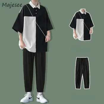 Define os Homens Verão Casual Calças de Design de T-shirts Adolescentes Estudantes Bonito Streetwear Hip Hop Elegante, Fino Japonês Harajuku Roupas