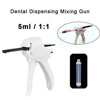 Dental Mistura de Arma de 5 ml do Cartucho de Seringa Dupla Cura do Cimento 10ml Distribuidor de Impressão de Medmix Mixpac Dispensação de Odontologia