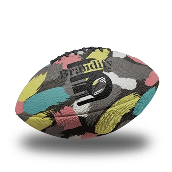 Design personalizado e Corresponder PU Bola de Rugby Tamanho 9 Bola de Rugby