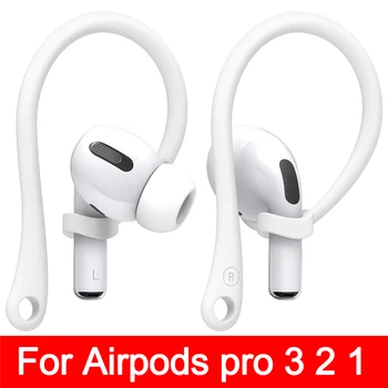 Esportes de Ouvido de Silicone Ganchos para a Apple AirPods pro Acessórios Anti-queda Fone de ouvido Bluetooth para o airpod 2 3 Suporte para Airpods 3 2 1
