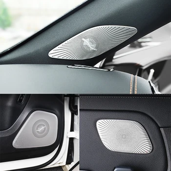 Estilo carro de Áudio alto-Falante Porta Automática Altifalante decoração de Cobre Adesivos para Mercedes Benz Classe W177 Acessórios de decoração