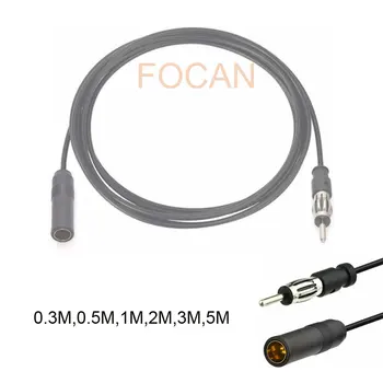 FOCAN auto-Rádio Estéreo conecte o cabo de 0,3 M,0,5 M,1M,2M, com 3 Metros de comprimento Macho e Fêmea Rádio AM/FM Antena de Cabo de Extensão do Adaptador