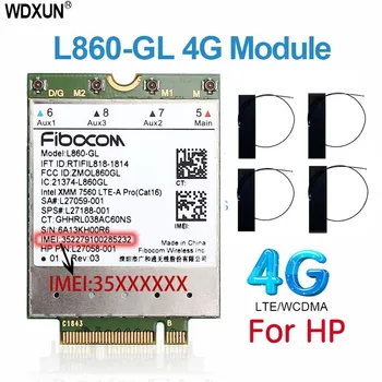 Fibocom L860-GL 4G LTE Módulo SPS#L27188-001 Cartão de 4G Para HP Elitebook X360 830 840 850 L860-GL