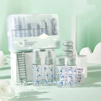 Frasco de Spray Loção com Saco de Armazenamento de Garrafa Reutilizável Conjunto Cosmético de Maquiagem Garrafas Kit de produtos de Higiene pessoal Organizador