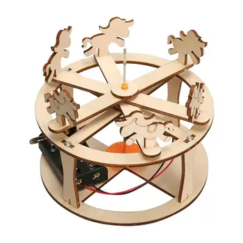 Física Carrossel Brinquedo Quebra-cabeça de Educação DIY Material Definido ensino doméstico Projetos 3D