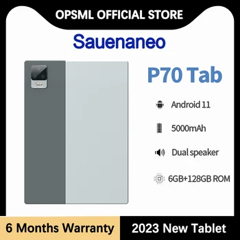 Guia Original De 2023 Android 11.0 Tablet 6GB de RAM + 128 gb de ROM Telemóvel Dual SIM de Chamar a Bateria de 5000mAh