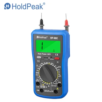 HoldPeak HP-90C Multimetro Digital Manual da Faixa Multímetro Digital Medidor de Resistência/Capacitância de Teste Com os Dados de