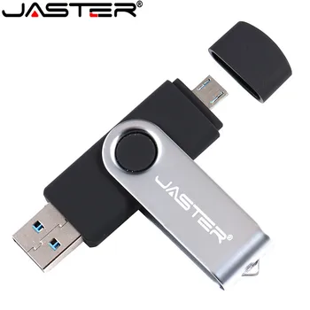 JASTER 2 em 1USB 2.0 de 4GB 8GB 16GB 32GB 64GB Flash Drive/Disco Personalizado com Impressão do Logotipo para Empresa de promoção de Presentes