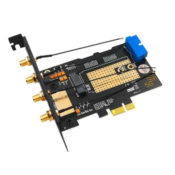 L43D .2 Módulo wi-Fi - para PCIE X1 / USB 3.0 para Placa de Expansão De 4 Antenas SIM - Slot