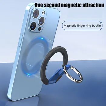 Magsafe Magnético Telefone Celular Suporte do Anel Compatível com Iphone 14 13 12 Série Destacável Dobrável Telefone Móvel Aperto de Kickstand