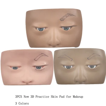 Mais recentes 3D a Prática da Sobrancelha com a Pele Almofada para maquiadores 3 Cores