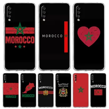 Marrocos Bandeira Passaporte Caso de Telefone Para Samsung A02 A12 A22 A32 A52 A72 5G A10 A20s A30 A40 A50 A70 A02s A04 A10s A04s A20e Tampa