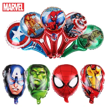 Marvel Homem-Aranha Festa De Aniversário, Decorações De Homem De Ferro, Hulk Figura Crianças De Látex Folha De Alumínio Balões Vingadores Tema Do Evento Suprimentos