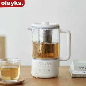 Olayks 600ML Chaleira Eléctrica Tempo Temp Ajustável Multifunções Saúde que Preserva Pote de 220V Mini Panela de Ensopado de Mingau de Sopa de Chá