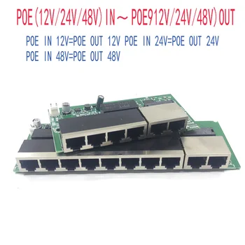 POE12V-24-48V POE12V/24V/48V POE OUT12V/24V/48V poe switch de 100 mbps POE poort;100 mbps Link poort; alimentado por poe switch NVR