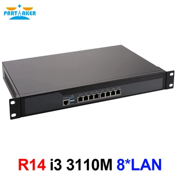 Participante R14 Firewall Appliance 8*Intel I211 Gigabit Ethernet Router VPN do Servidor com Core i3 3110M CPU de 19 Polegadas de montagem em Rack 1U