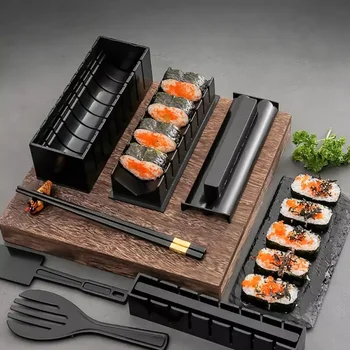 Pcs/Set DIY de Sushi Kit de Rolo de Sushi Maker Rolo de Arroz Molde Cozinha de Sushi Ferramentas de Sushi Japonês Ferramentas de Cozinha utensílios de Cozinha